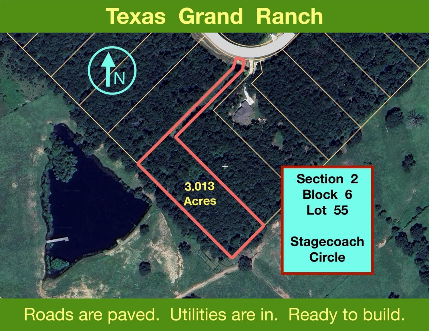 Real estate property located at 2-6-55 Stagecoach, Walker, Texas Grand Ranch, Huntsville, TX, US