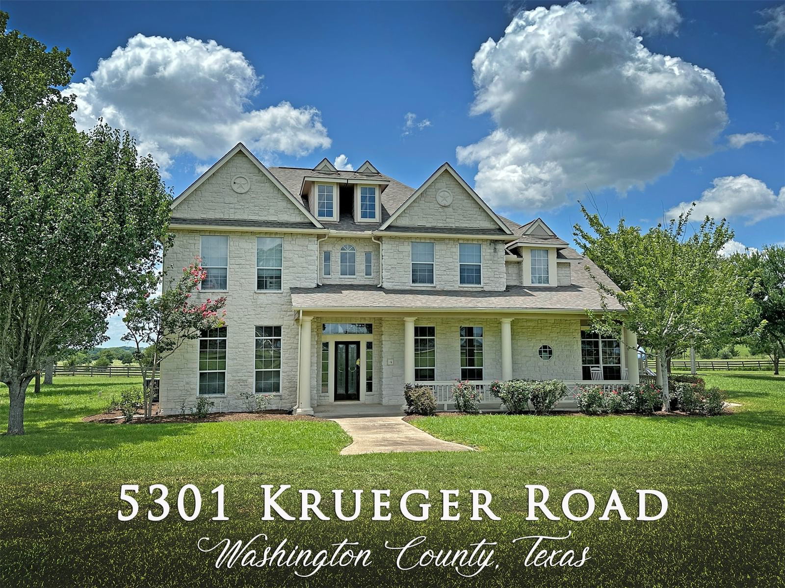 Real estate property located at 5301 Krueger, Washington, Parker House Farms, Washington, TX, US