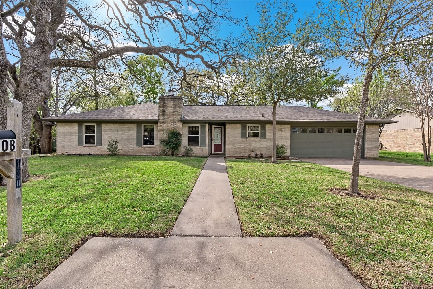Real estate property located at 1308 Hawk Tree, Brazos, Southwood Valley Ph 01, College Station, TX, US