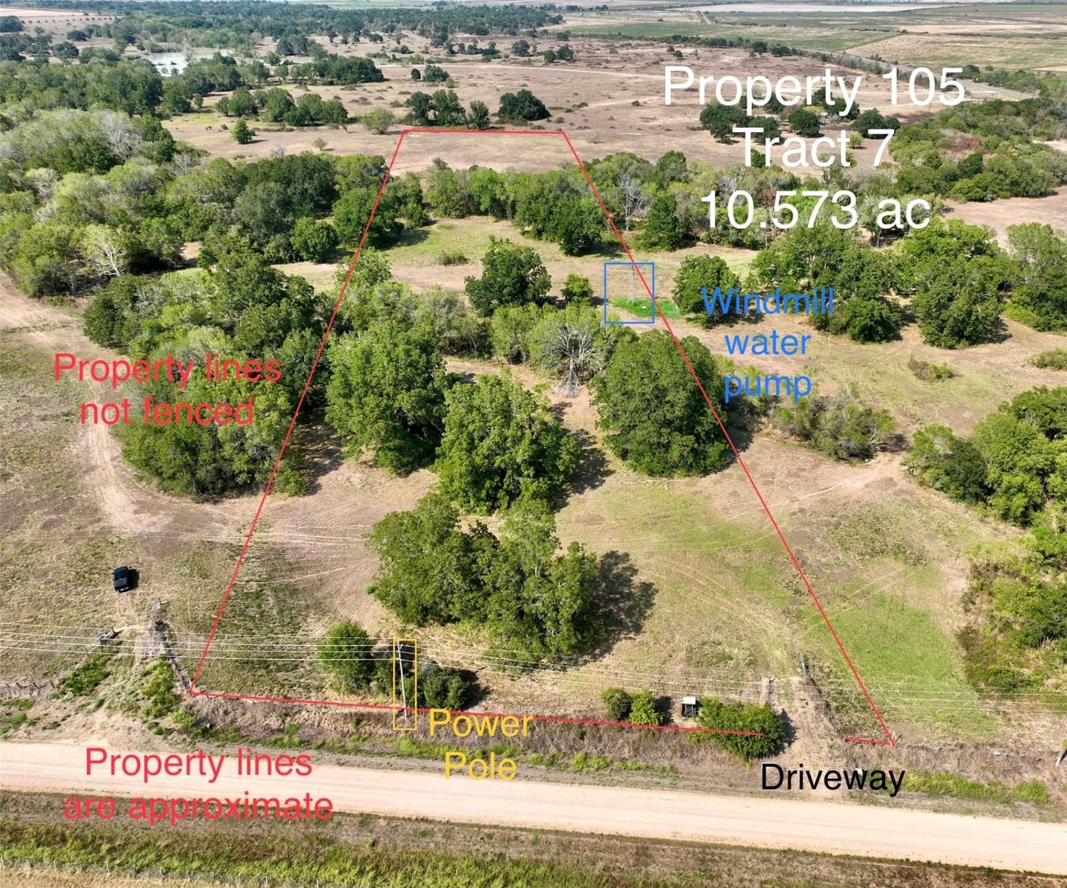 Real estate property located at TBD-7 County Rd 240, Wharton, Wharton 105 Rural, Bonus, TX, US