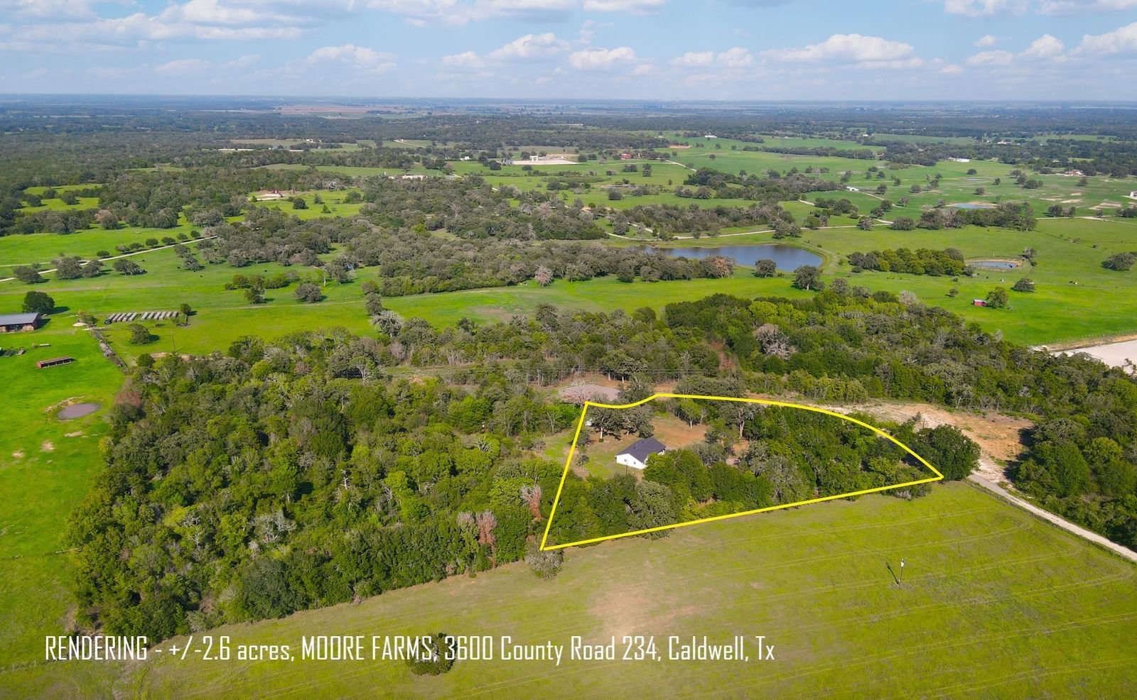 Real estate property located at 3600 County Road 234, Burleson, None, Caldwell, TX, US