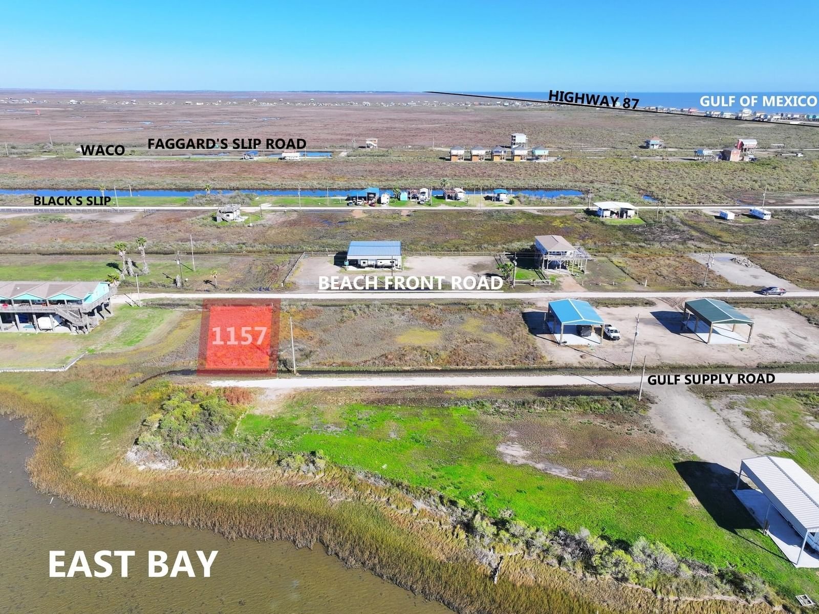 Real estate property located at 1157 Beach Front, Galveston, Beach Front, Gilchrist, TX, US