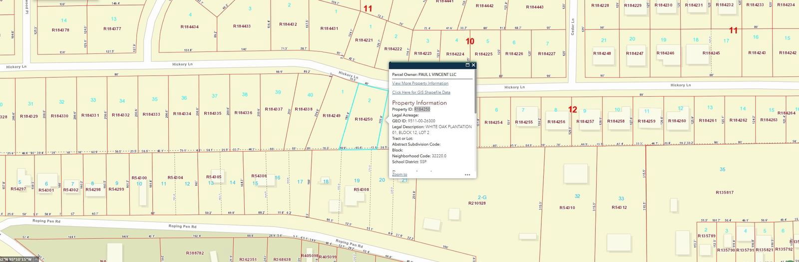 Real estate property located at Lot2-12 Hickory, Montgomery, White Oak Plantation, Splendora, TX, US