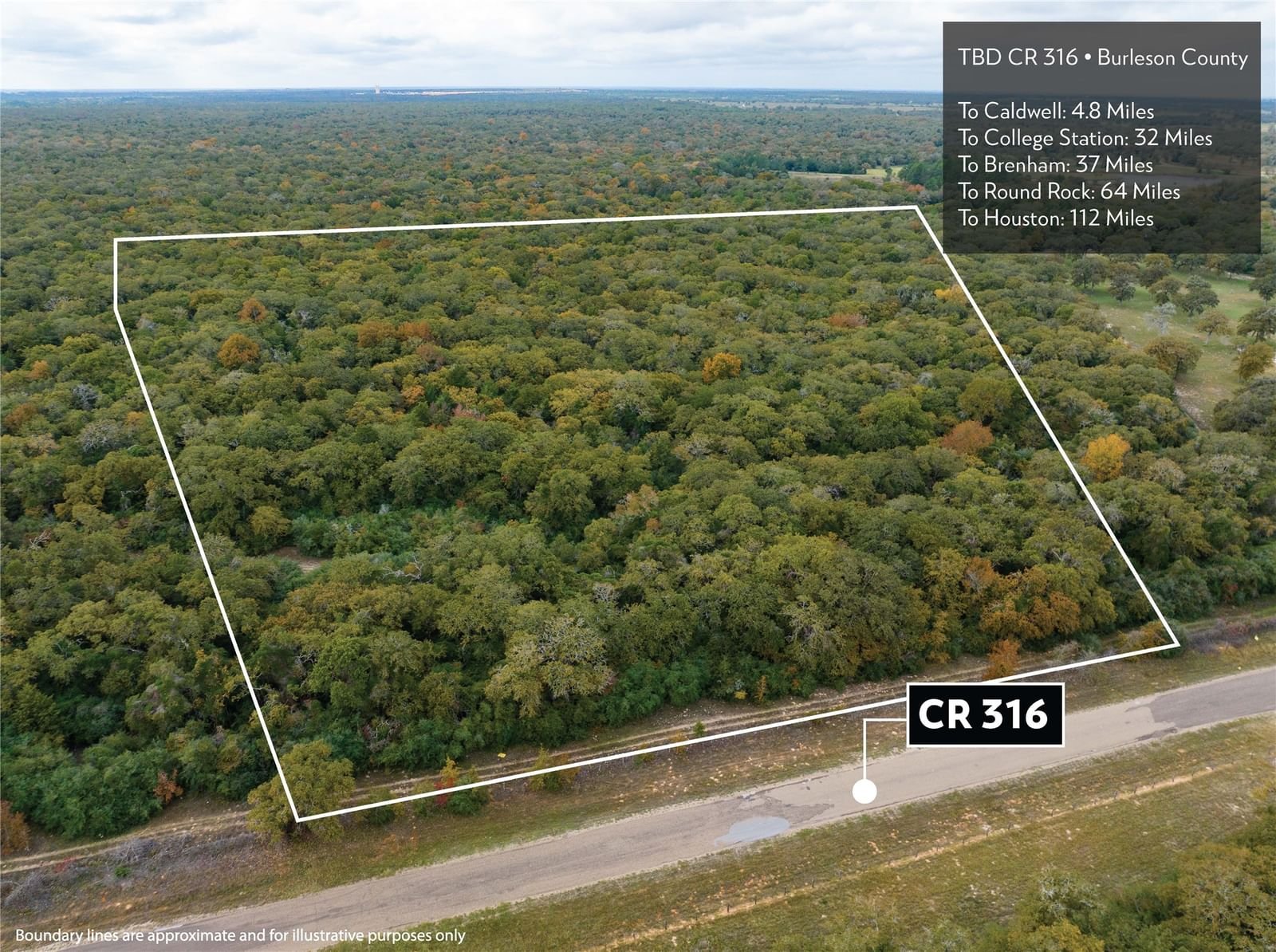 Real estate property located at TBD(18.653ac) County Road 316, Burleson, N/A, Caldwell, TX, US