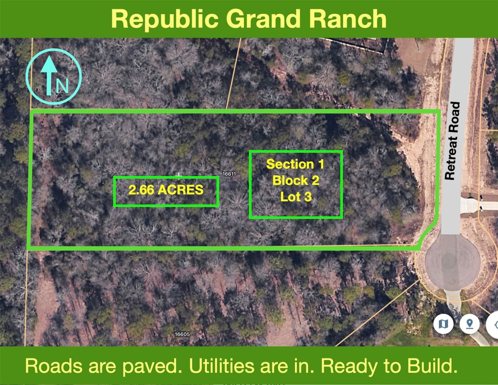 Real estate property located at 16611 Retreat, Montgomery, Republic Grand Ranch, Willis, TX, US