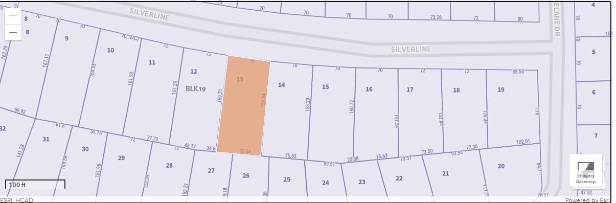 Real estate property located at TBD (LOT 13) Silverline, Harris, Belleau Woods Sec 02, Houston, TX, US