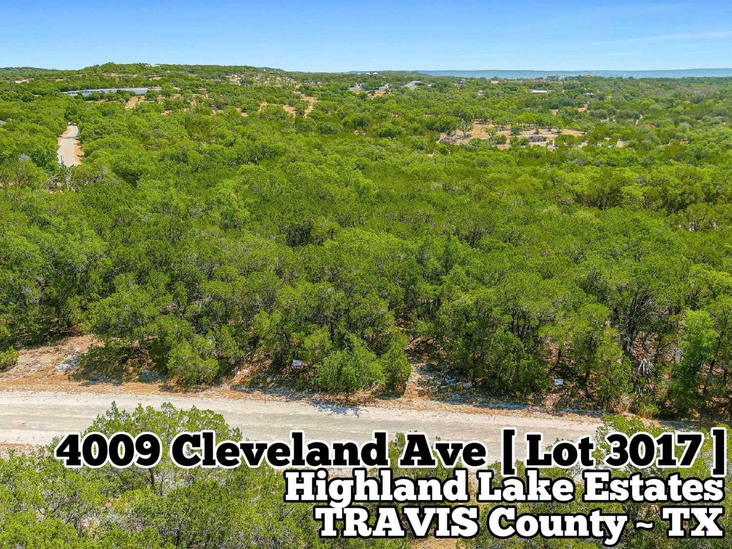 Real estate property located at 4009 Cleveland, Travis, Lago Vista, TX, US