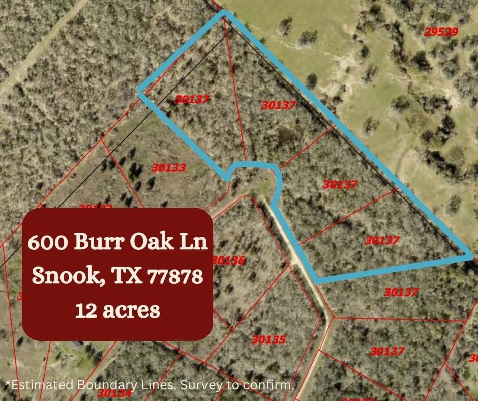 Real estate property located at 600 Burr Oak Ln, Burleson, Other, Snook, TX, US