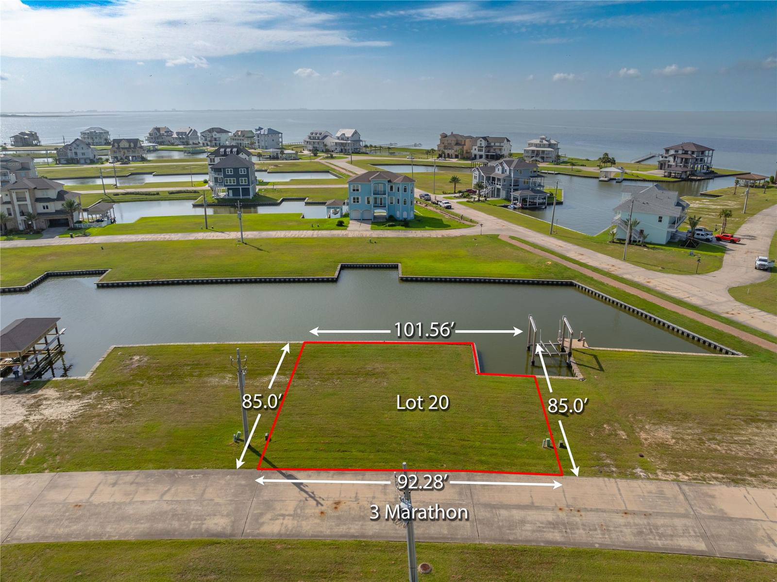 Real estate property located at 3 Marathon, Galveston, Harborwalk Sec 3 2005, Hitchcock, TX, US