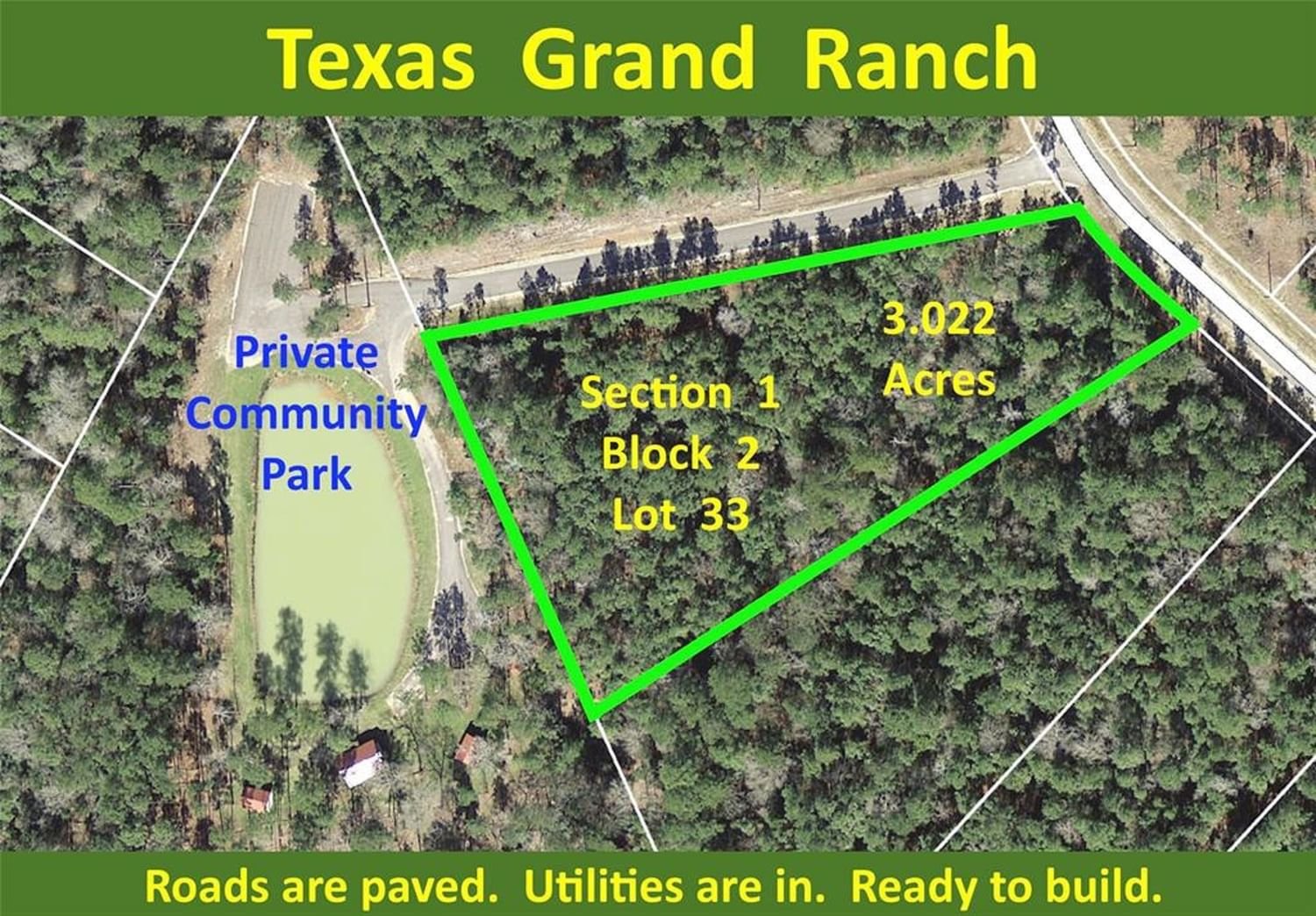 Real estate property located at 1-2-33 Dedication, Walker, I Texas Grand Ranch Ph 1, Huntsville, TX, US