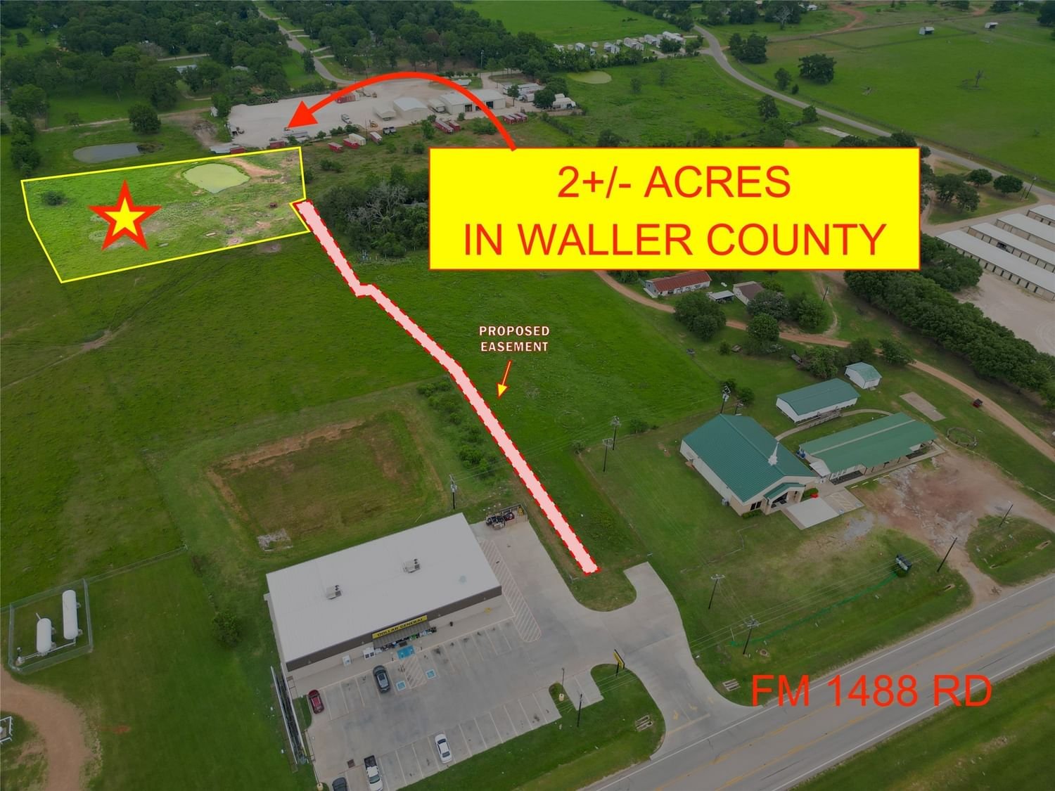 Real estate property located at Tract 2 Fm 1488, Waller, Waller, TX, US