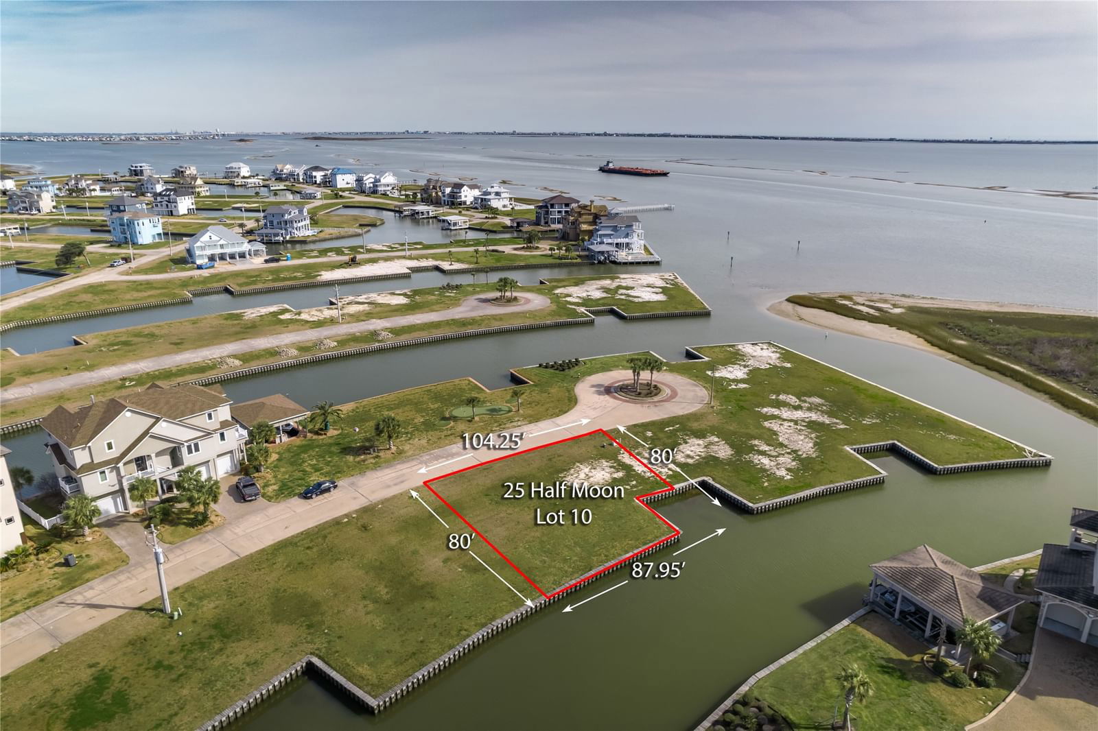 Real estate property located at 25 Half Moon, Galveston, Harborwalk Sec 2 2005, Hitchcock, TX, US