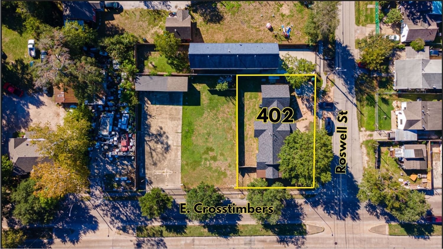 Real estate property located at 402 Crosstimbers, Harris, Oakwood Add Rev Map, Houston, TX, US