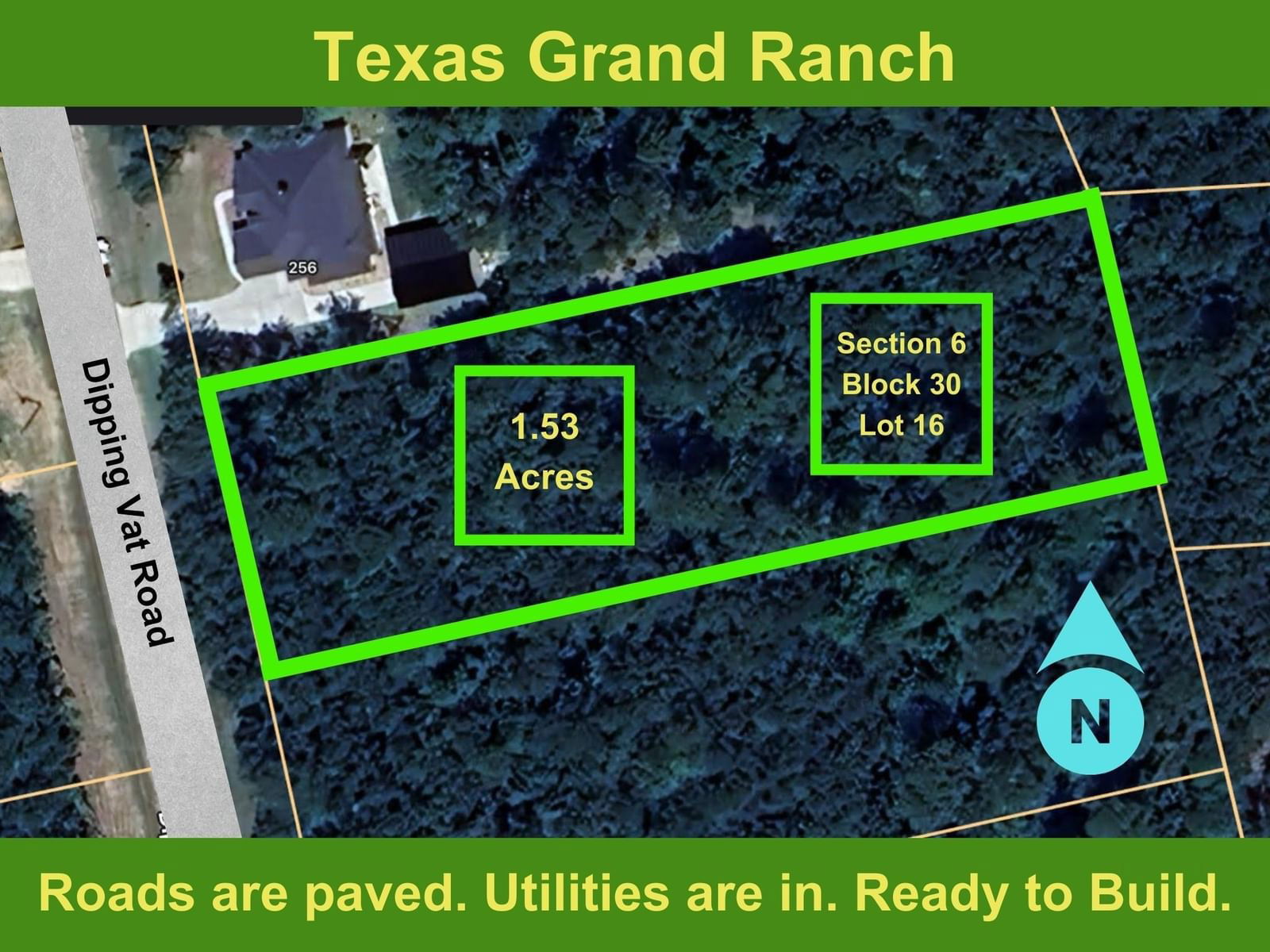 Real estate property located at 6-30-16 Dipping Vat, Walker, Texas Grand Ranch, Huntsville, TX, US