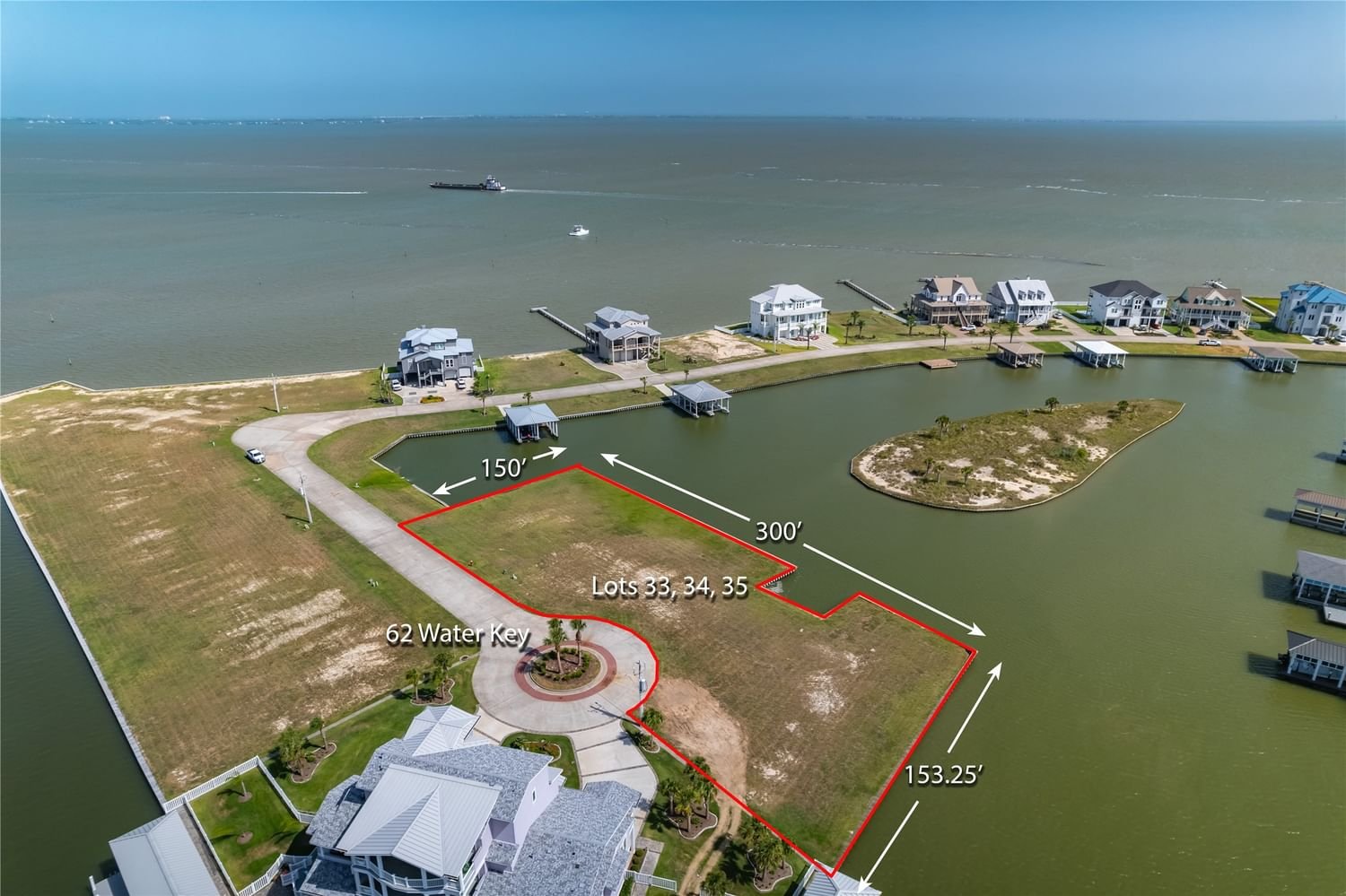 Real estate property located at 62 Water Key, Galveston, Hitchcock, TX, US