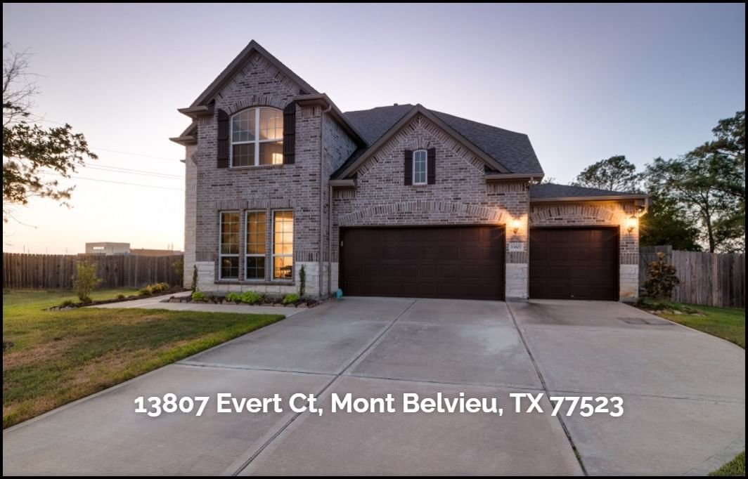 Real estate property located at 13807 Evert, Chambers, RESERVES OF CHAMPIONS ESTATES, Mont Belvieu, TX, US