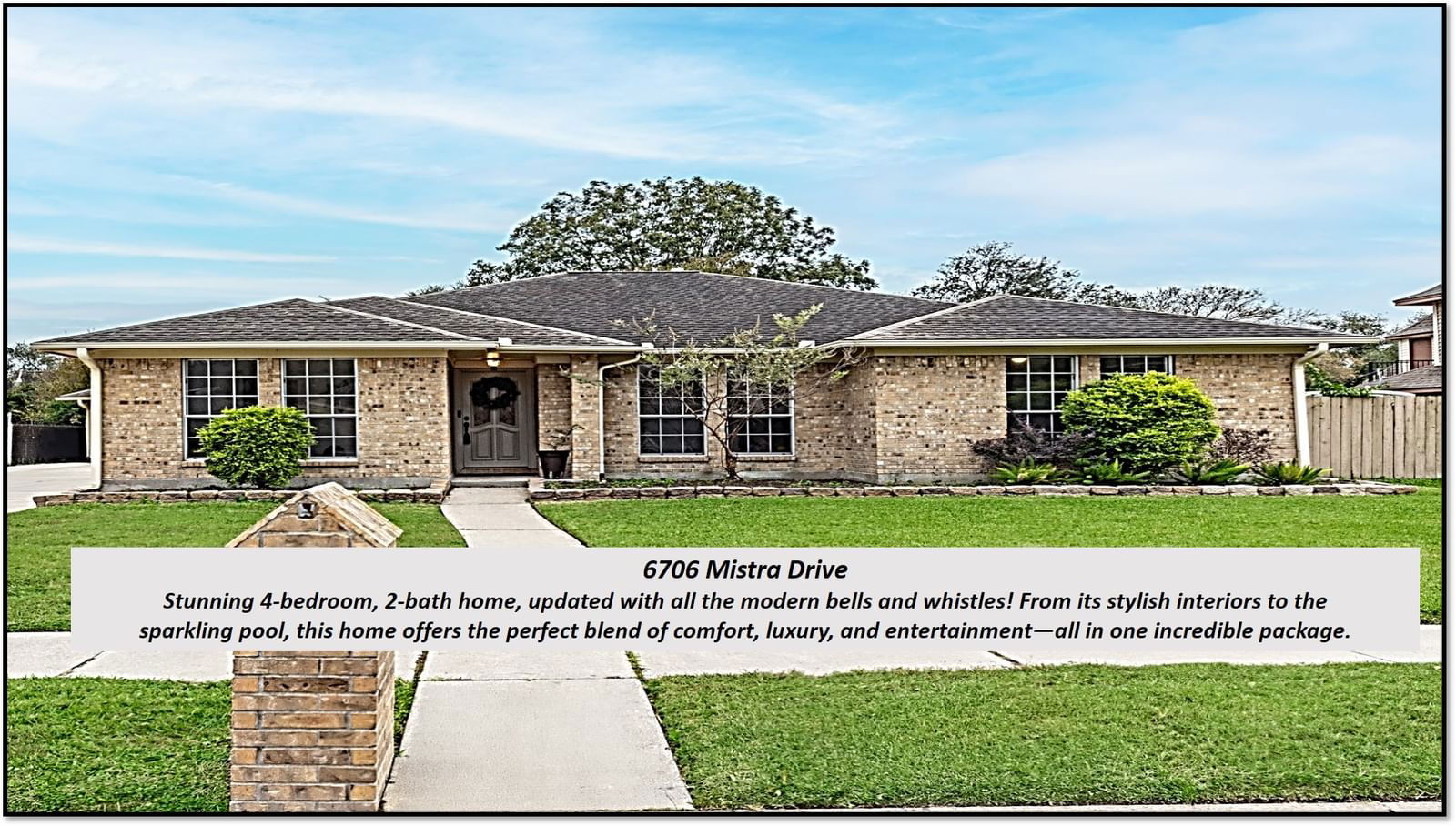 Real estate property located at 6706 Mistra, Harris, Santorini Estates Sec 01, Pasadena, TX, US