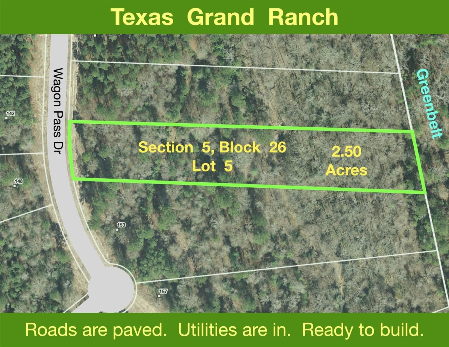 Real estate property located at 13-21-73 Wagon Pass, Walker, Texas Grand Ranch, New Waverly, TX, US
