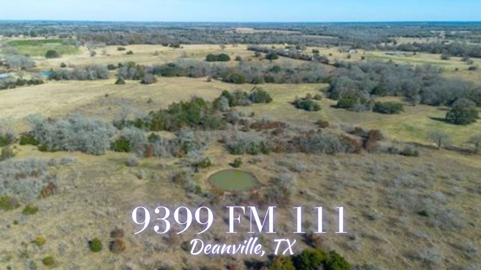 Real estate property located at 9399 Farm Road 111, Burleson, none, Deanville, TX, US