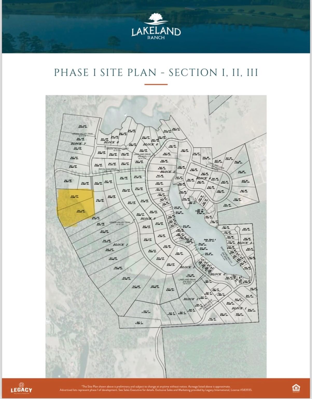 Real estate property located at Lot 136 Royal Oak Drive, Tyler, LAKELAND RANCH, Hillister, TX, US