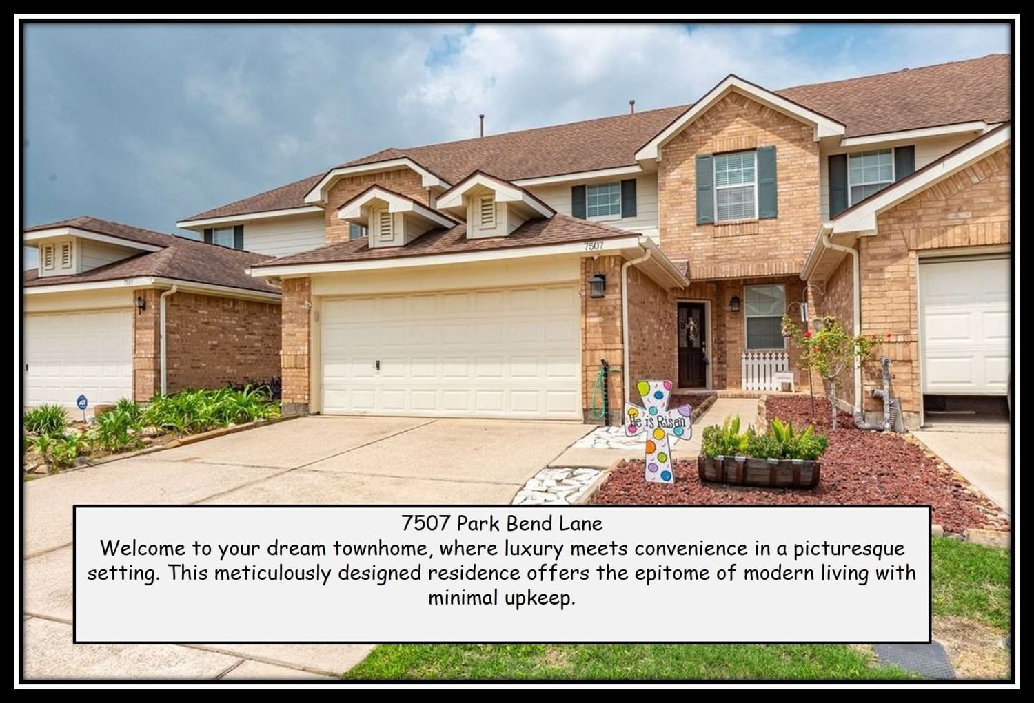 Real estate property located at 7507 Park Bend, Harris, VILLAGE GROVE EAST TOWNHOMES, Pasadena, TX, US