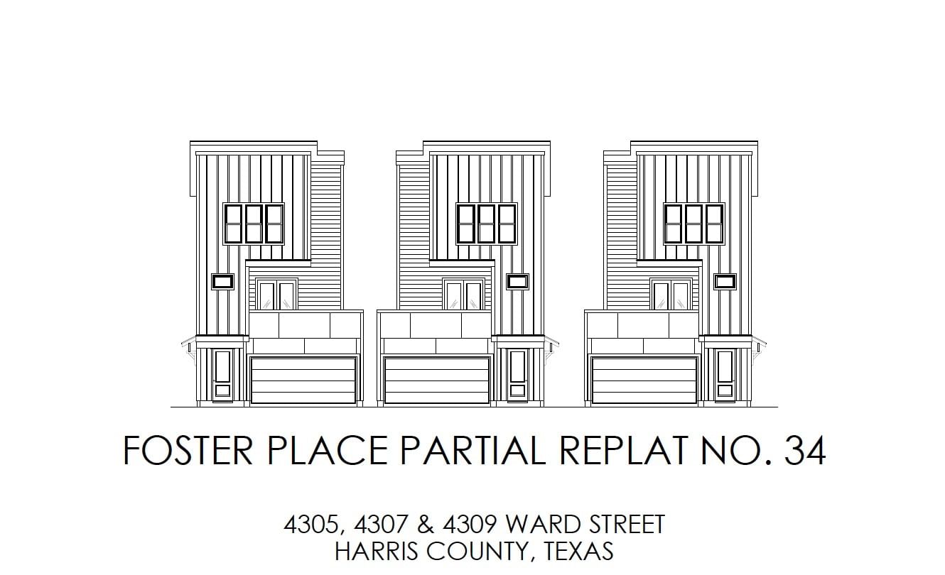 Real estate property located at 4309 Ward Street, Harris, FOSTER PLACE 34TH PAR R/P, Houston, TX, US