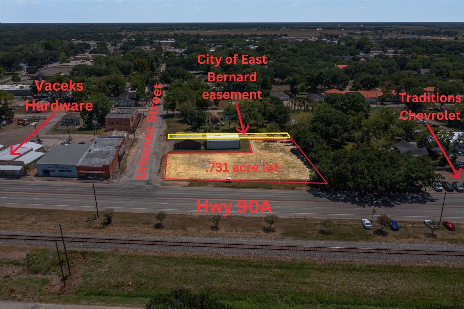 Real estate property located at 0 Hwy 90A, Wharton, Rader, East Bernard, TX, US