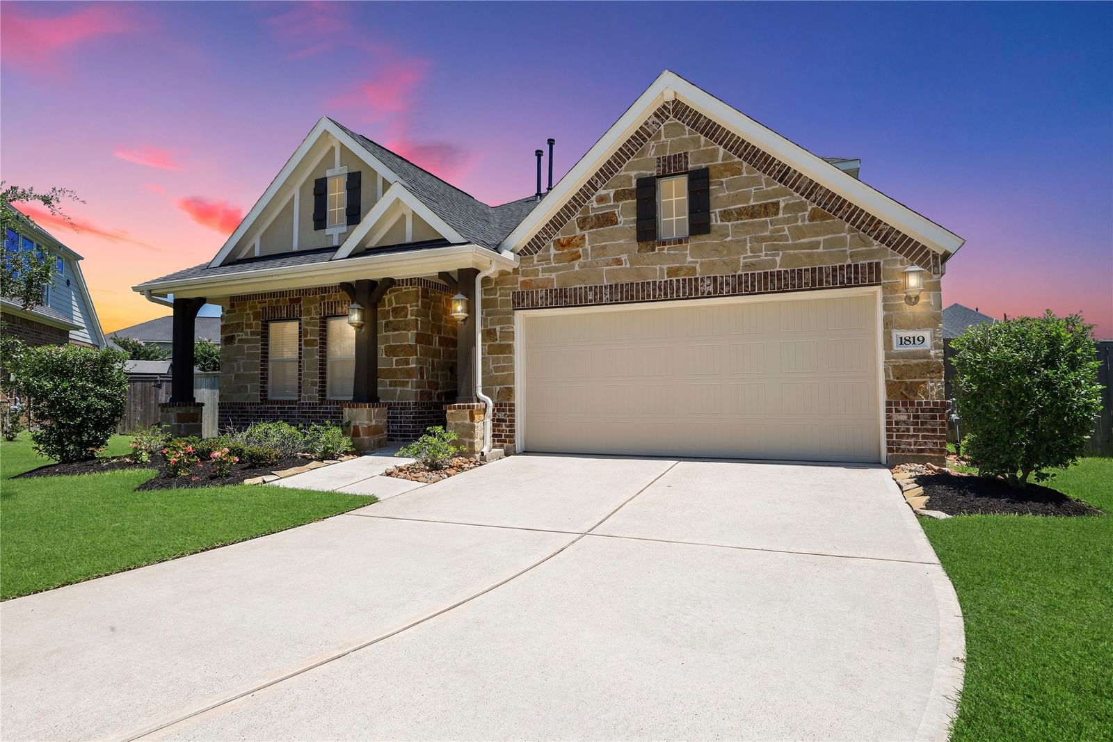 Real estate property located at 1819 Pickford Knolls, Fort Bend, Young Ranch Sec 12, Katy, TX, US