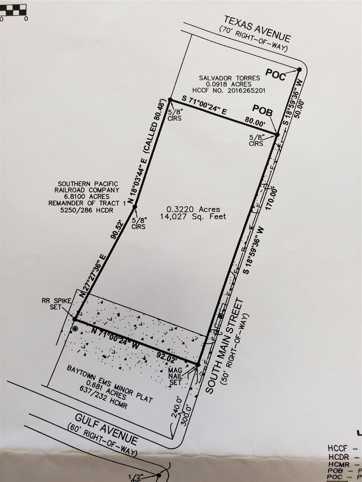 Real estate property located at 0 Main, Harris, S OF HWY 146 DOWNTOWN, Baytown, TX, US