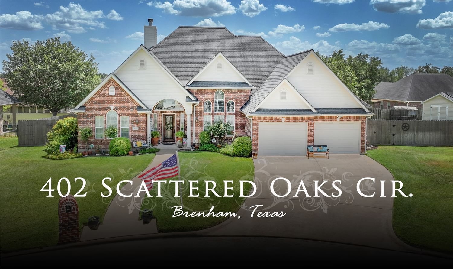 Real estate property located at 402 Scattered Oaks, Washington, Brenham, TX, US