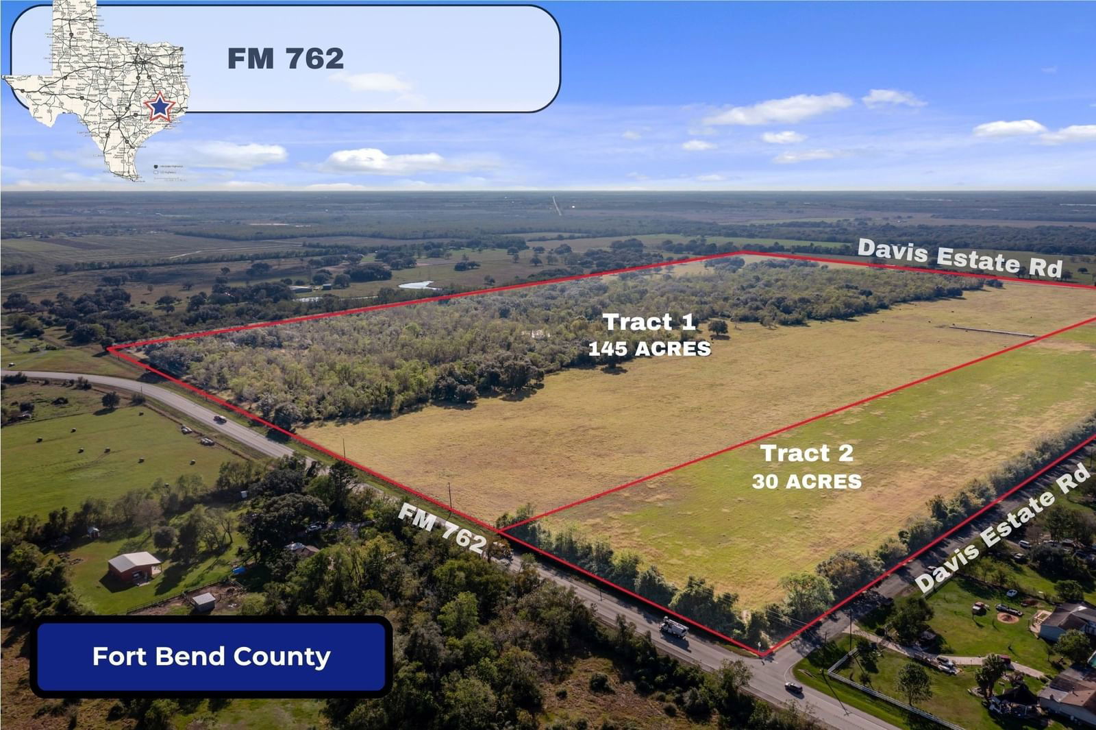 Real estate property located at 00 FM 762, Fort Bend, Geo Menefee, Needville, TX, US