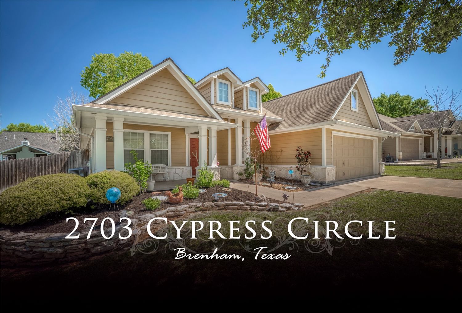 Real estate property located at 2703 Cypress, Washington, Springcreek Village, Brenham, TX, US