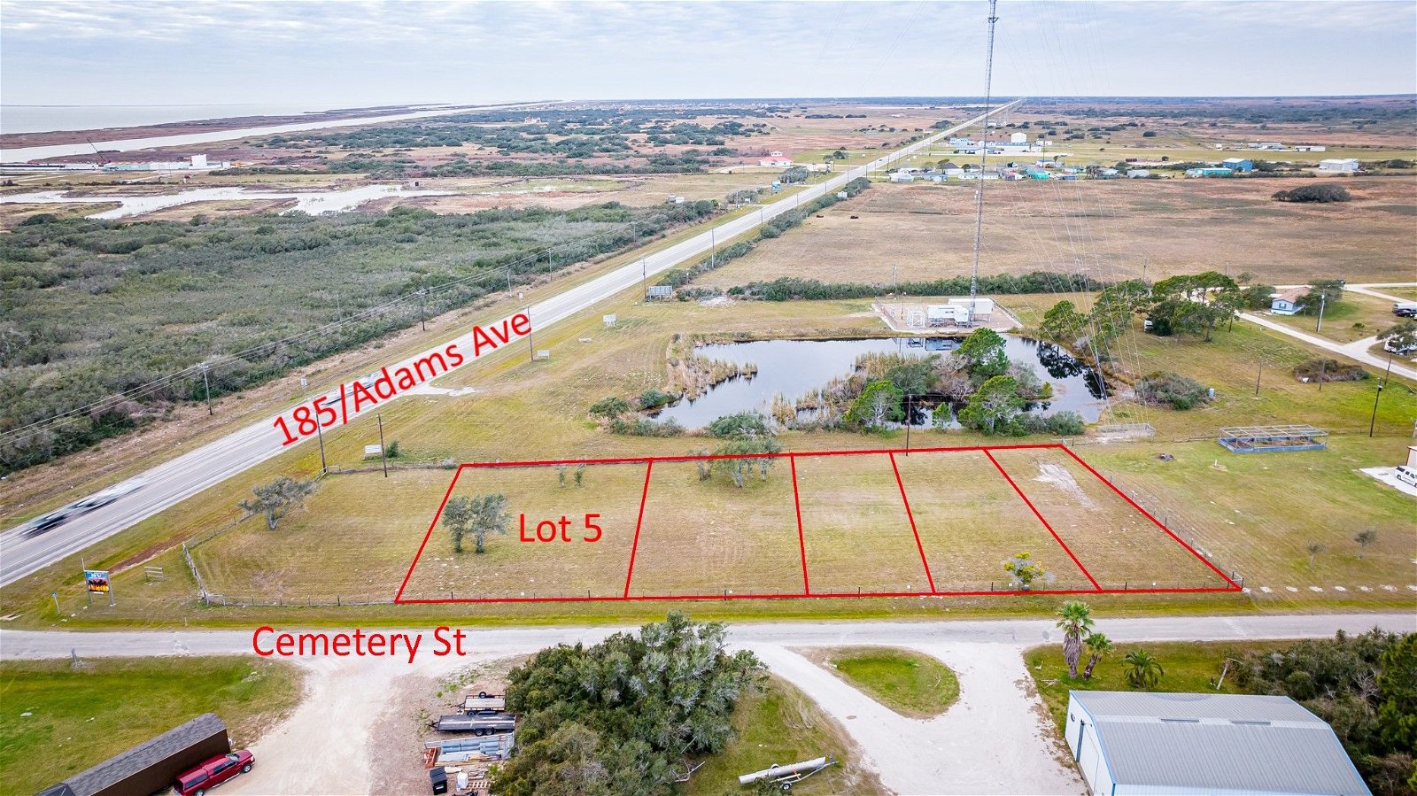Real estate property located at Lot 5 Cemetery St, Calhoun, PERSHALL SUBDIVISION, Port O Connor, TX, US