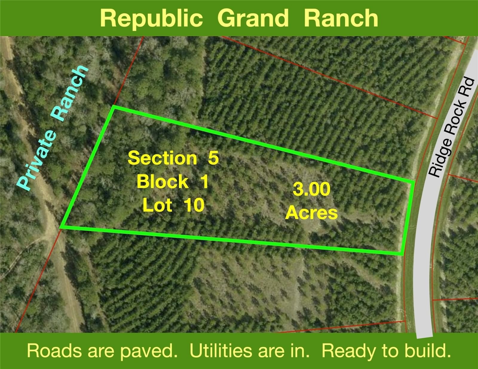 Real estate property located at 15705 Ridge Rock, Montgomery, Republic Grand Ranch, Willis, TX, US