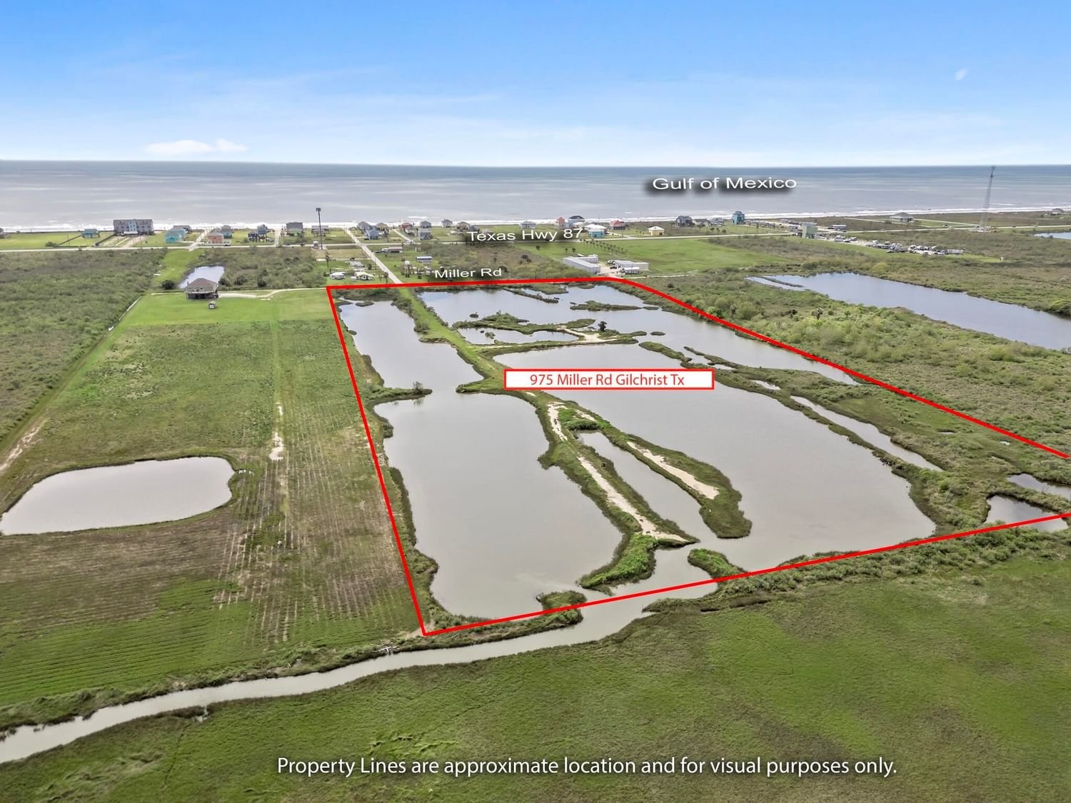 Real estate property located at 975 Miller, Galveston, Cade Sub, Gilchrist, TX, US