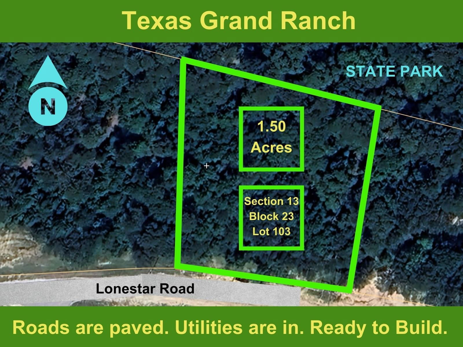 Real estate property located at 13-23-103 Lonestar, Walker, Texas Grand Ranch, New Waverly, TX, US