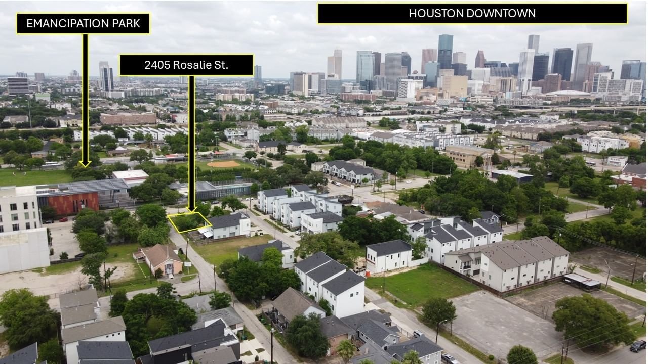 Real estate property located at 2405 Rosalie St, Harris, Orgen-Holman Outlot 24, Houston, TX, US