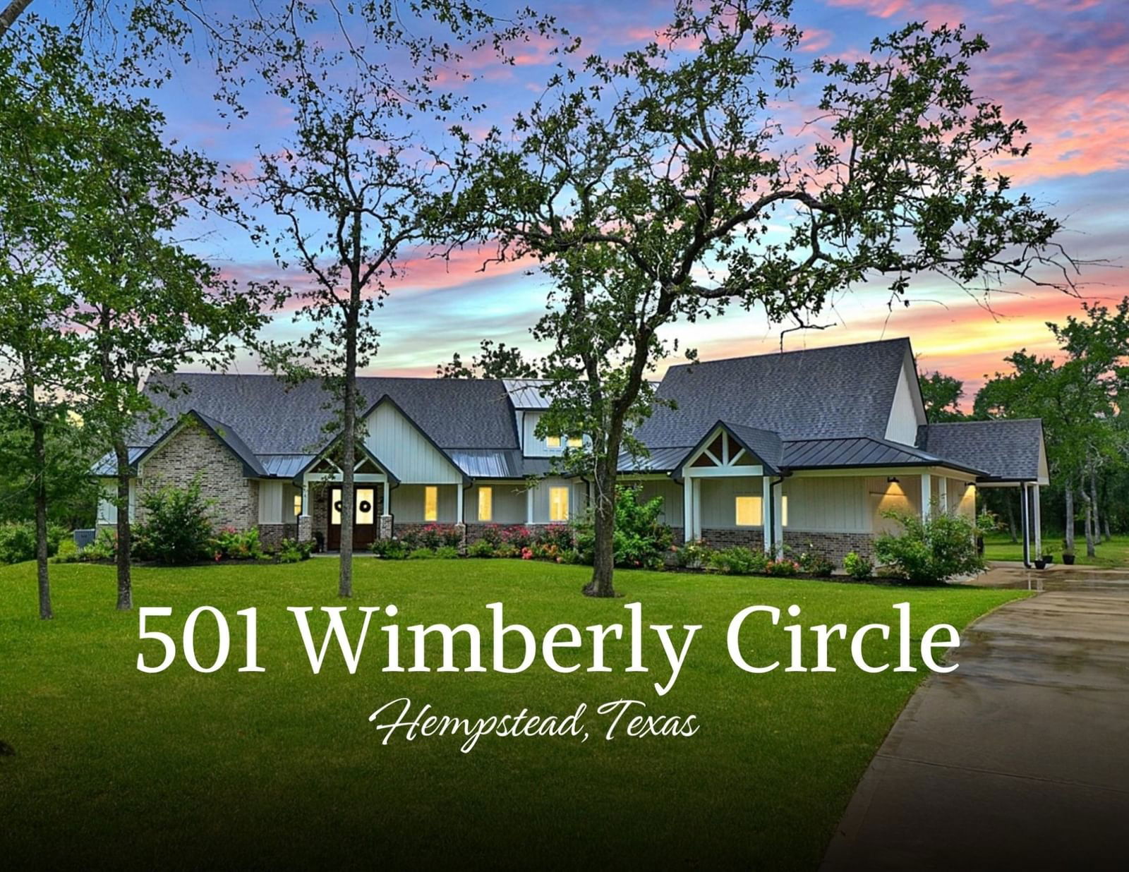 Real estate property located at 501 Wimberly, Waller, Reata Creek, Hempstead, TX, US