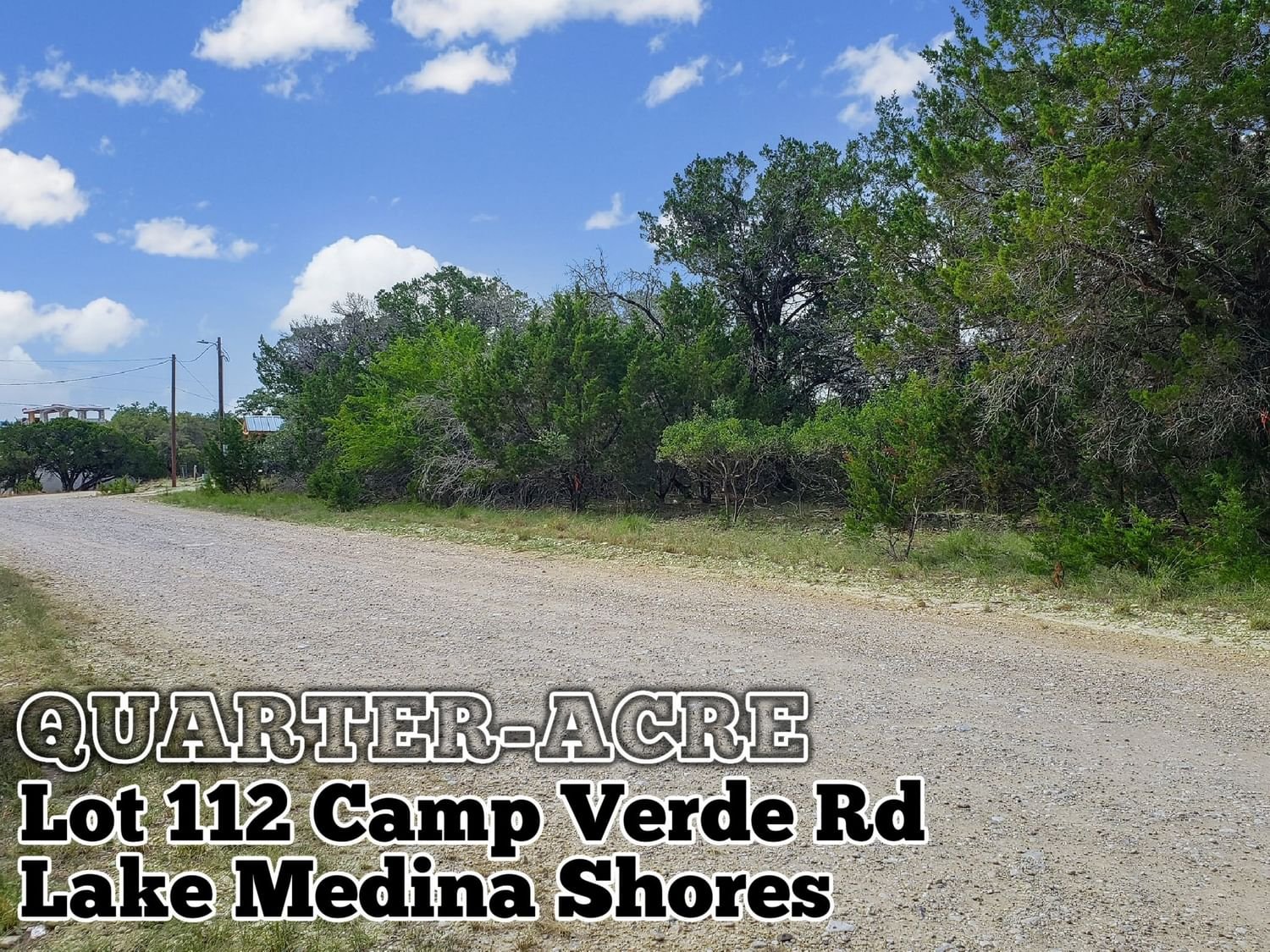 Real estate property located at Lot 112 Camp Verde, Bandera, Lake Medina Shores, Bandera, TX, US