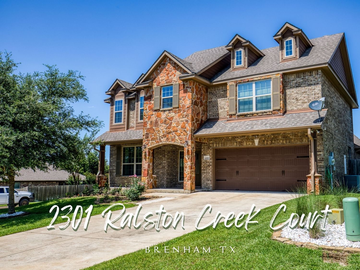 Real estate property located at 2301 Ralston Creek Ct, Washington, Ralston Creek Estates, Brenham, TX, US