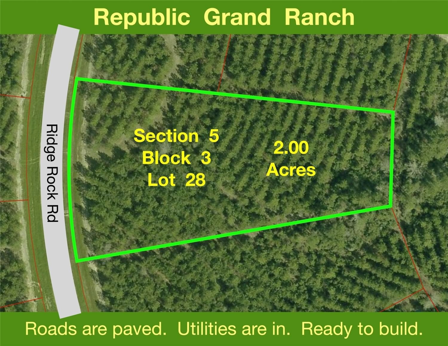 Real estate property located at 15702 Ridge Rock, Montgomery, Republic Grand Ranch, Willis, TX, US