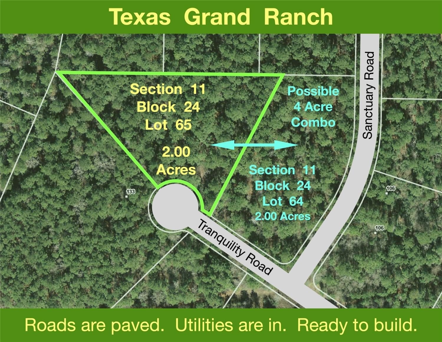Real estate property located at 11-24-65 Tranquil, Walker, Texas Grand Ranch, Huntsville, TX, US