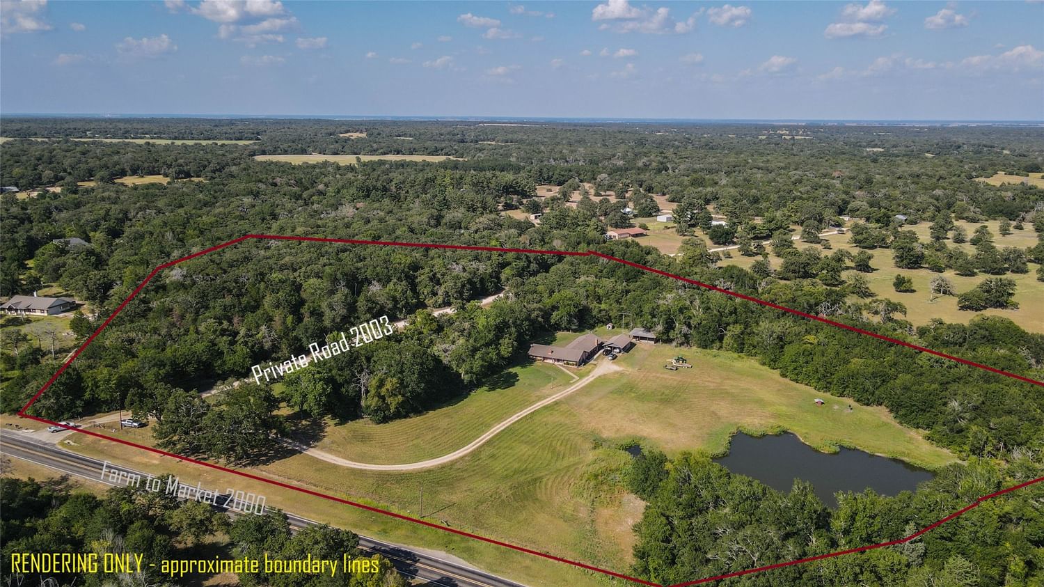Real estate property located at 5916 Private Road 2003 -17 Acres, Burleson, Caldwell, TX, US