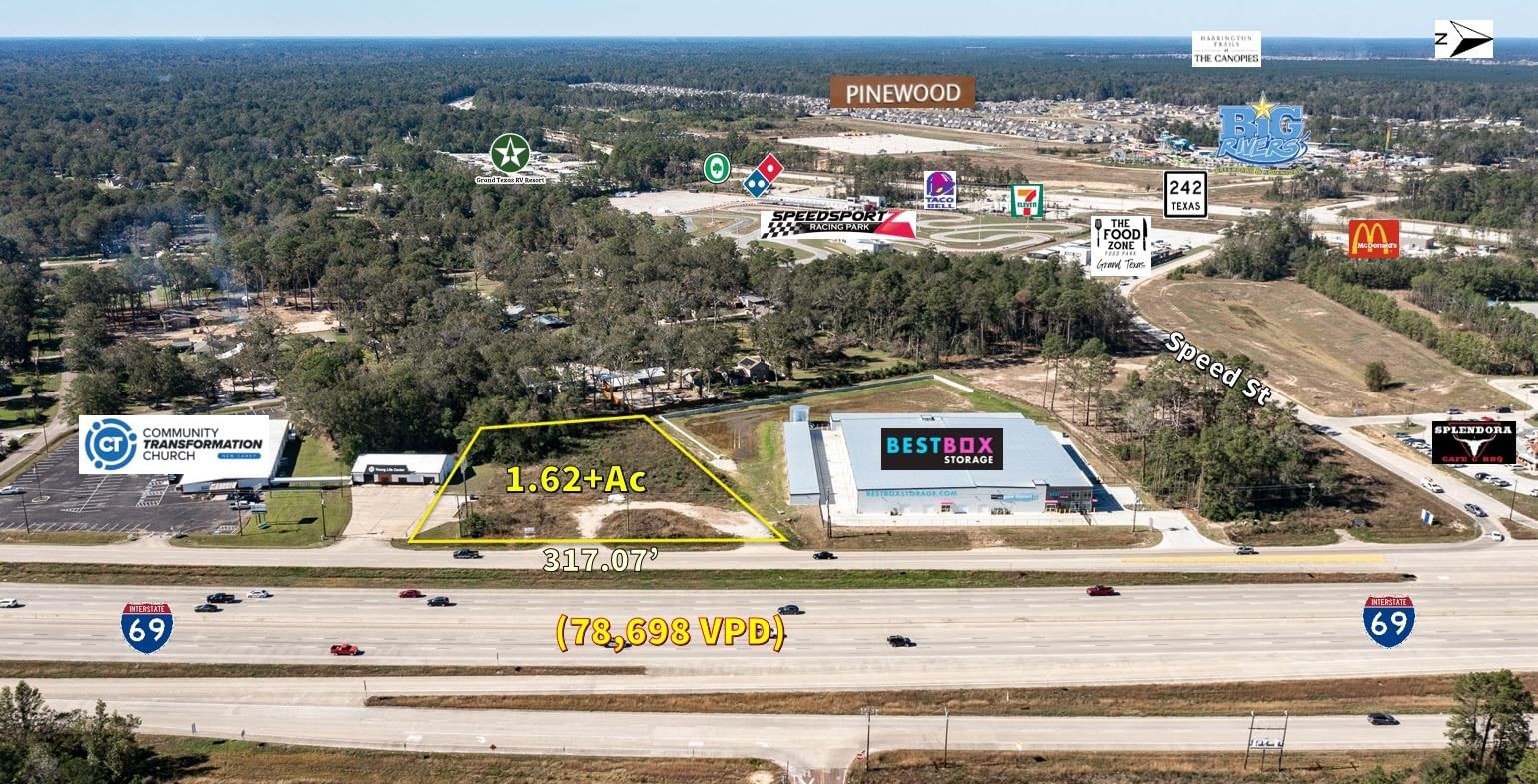 Real estate property located at 17722 Hwy 59, Montgomery, BRYAN PRYOR, New Caney, TX, US