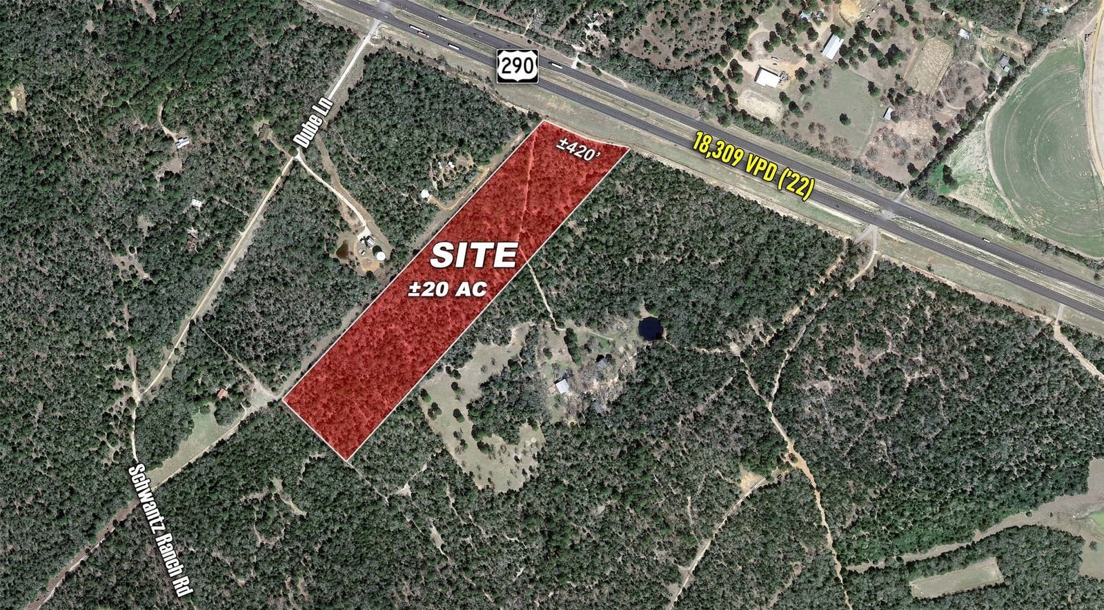 Real estate property located at 2683 Highway 290, Bastrop, West, James, McDade, TX, US