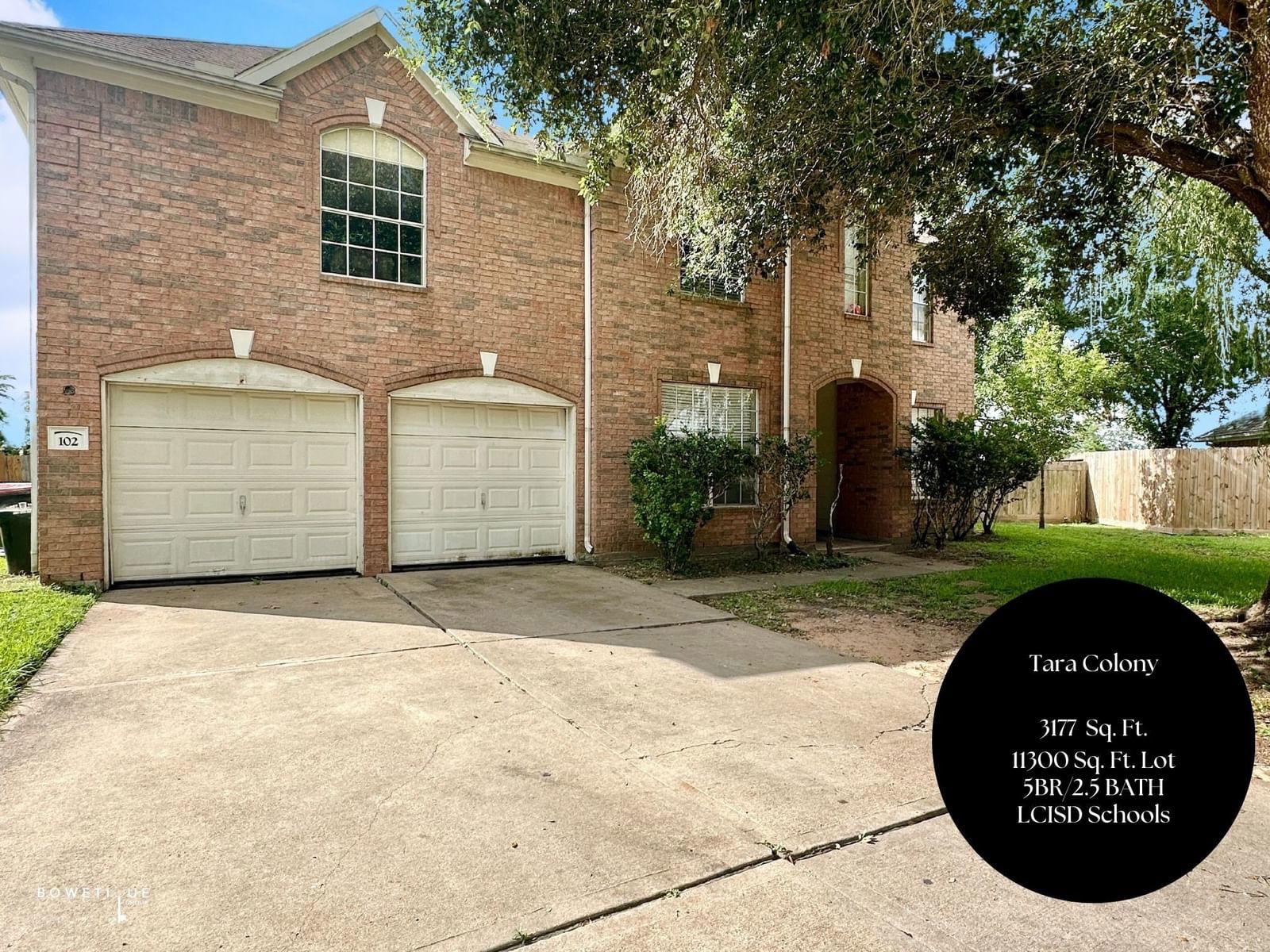 Real estate property located at 102 Jubal, Fort Bend, Tara Colony, Richmond, TX, US