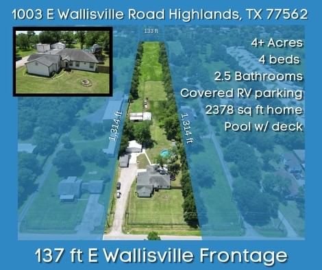 Real estate property located at 1003 Wallisville, Harris, Elena Fruit & Cotton Farms C, Highlands, TX, US