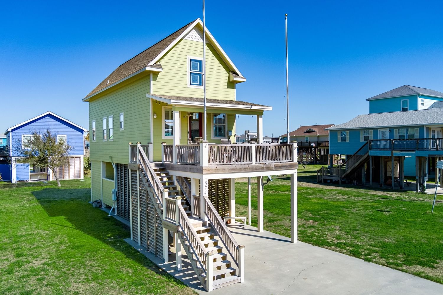 Real estate property located at 874 Surfview, Galveston, Emerald Beach, Crystal Beach, TX, US