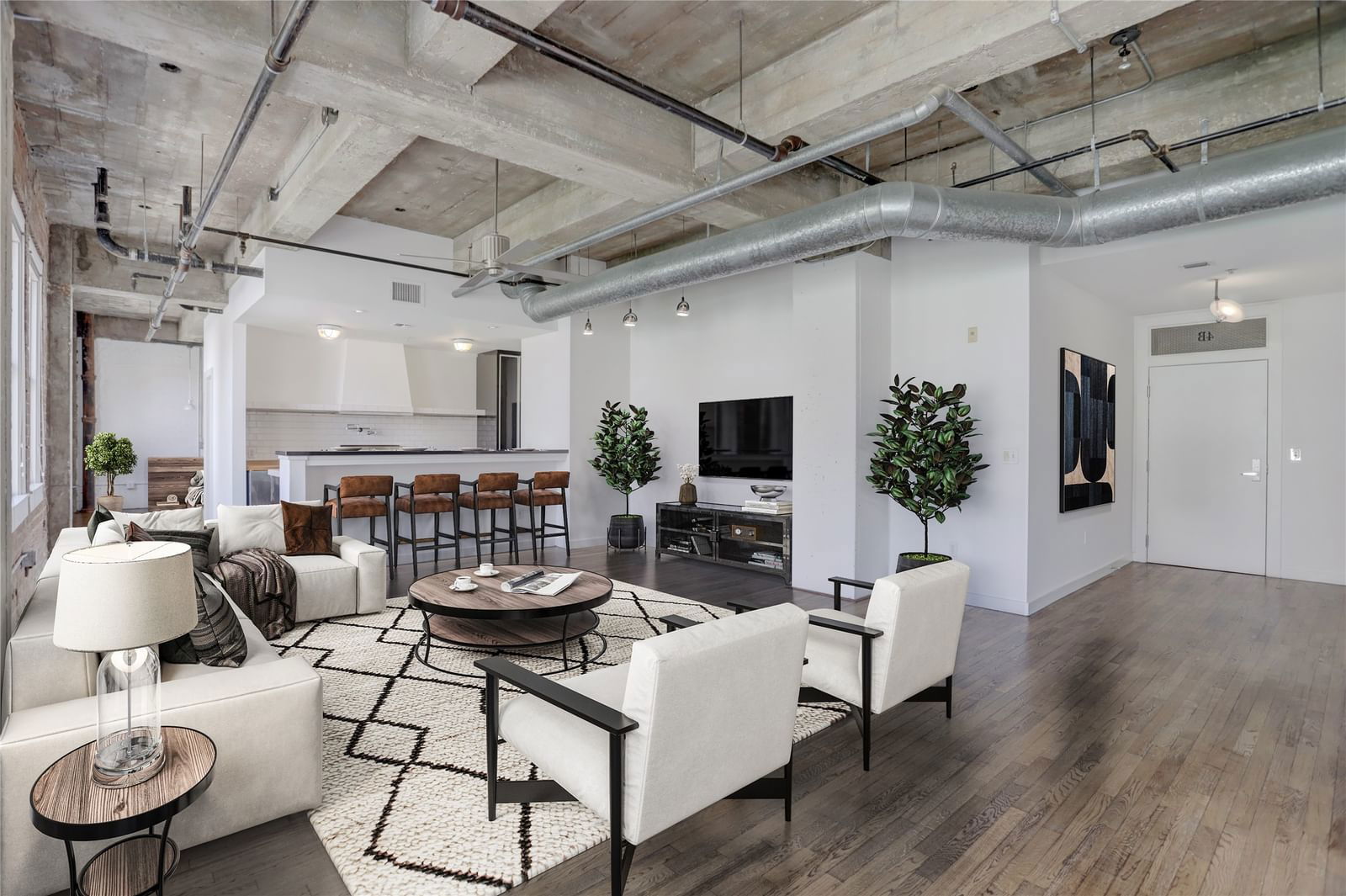 Real estate property located at 204 Travis #4B, Harris, Hermann Lofts Condo, Houston, TX, US