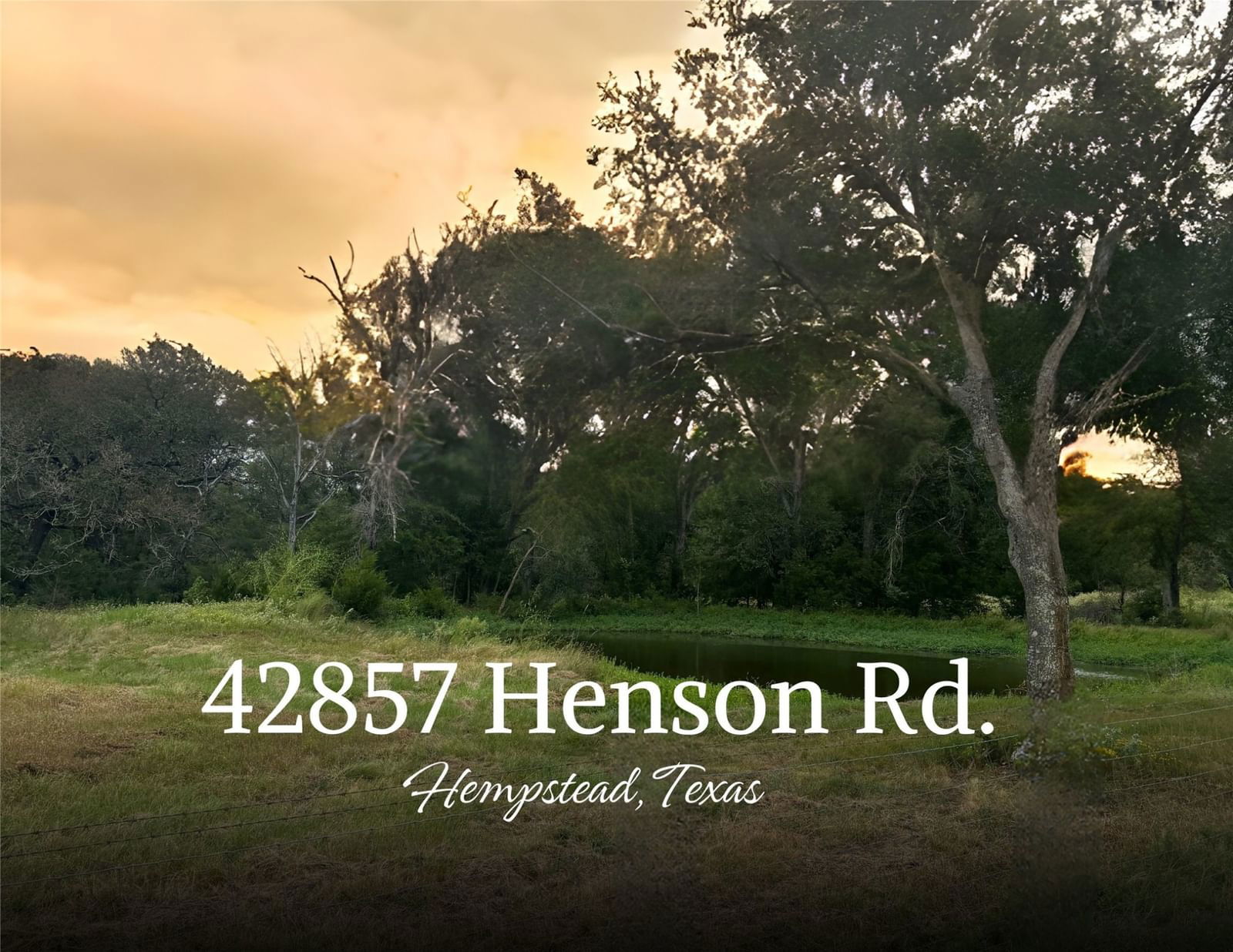 Real estate property located at 42857 Henson Road-, Waller, no, Hempstead, TX, US